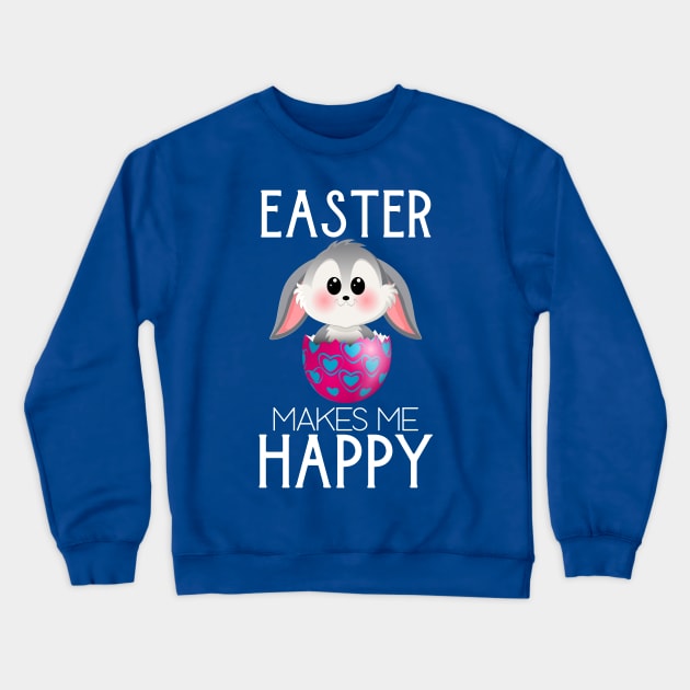 Easter Kids Easter Bunny Easter Kawaii Crewneck Sweatshirt by Jake, Chloe & Nate Co.